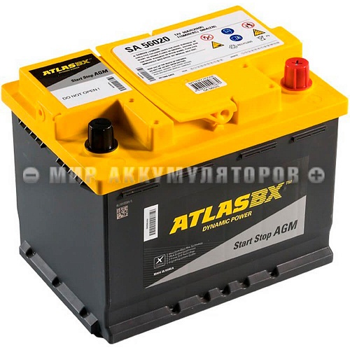 ATLAS AGM 60 оп Евро SA56020 (242x174x190)