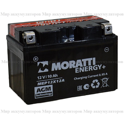 Moratti 12V 9.5 А/ч с/зар.с/эл.(YTX12A-BS)